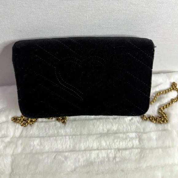 Black GG Chain Wallet - Picture 3 of 15